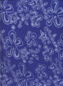 Blue Plumeria Batik Menu Cover
