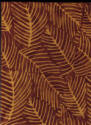 Golden Yellow and Brown Palm Leaf Menu Cover