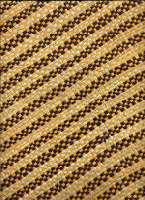 Cream and Brown Menu Cover made from Woven Material