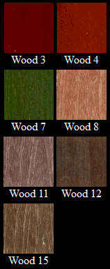 Restaurant Menu Cover Wood Color Stain Chart number two