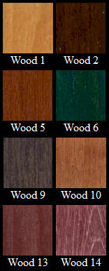Wood Menu Cover stain color options 1